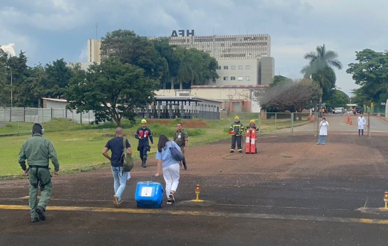 Aeronave do Detran-DF faz o transporte do 20º coração para transplante em 2024